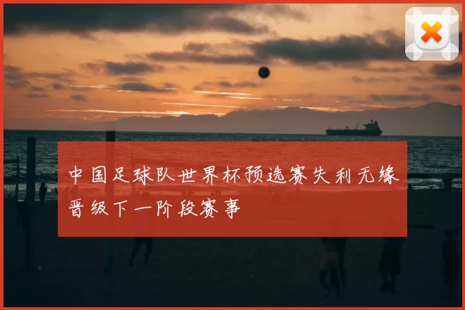 中国足球队世界杯预选赛失利无缘晋级下一阶段赛事