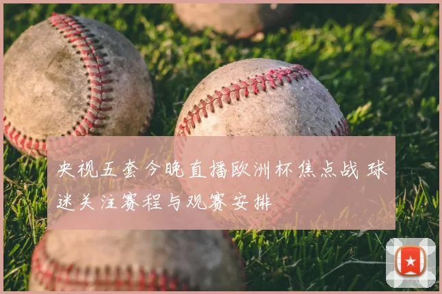 央视五套今晚直播欧洲杯焦点战 球迷关注赛程与观赛安排
